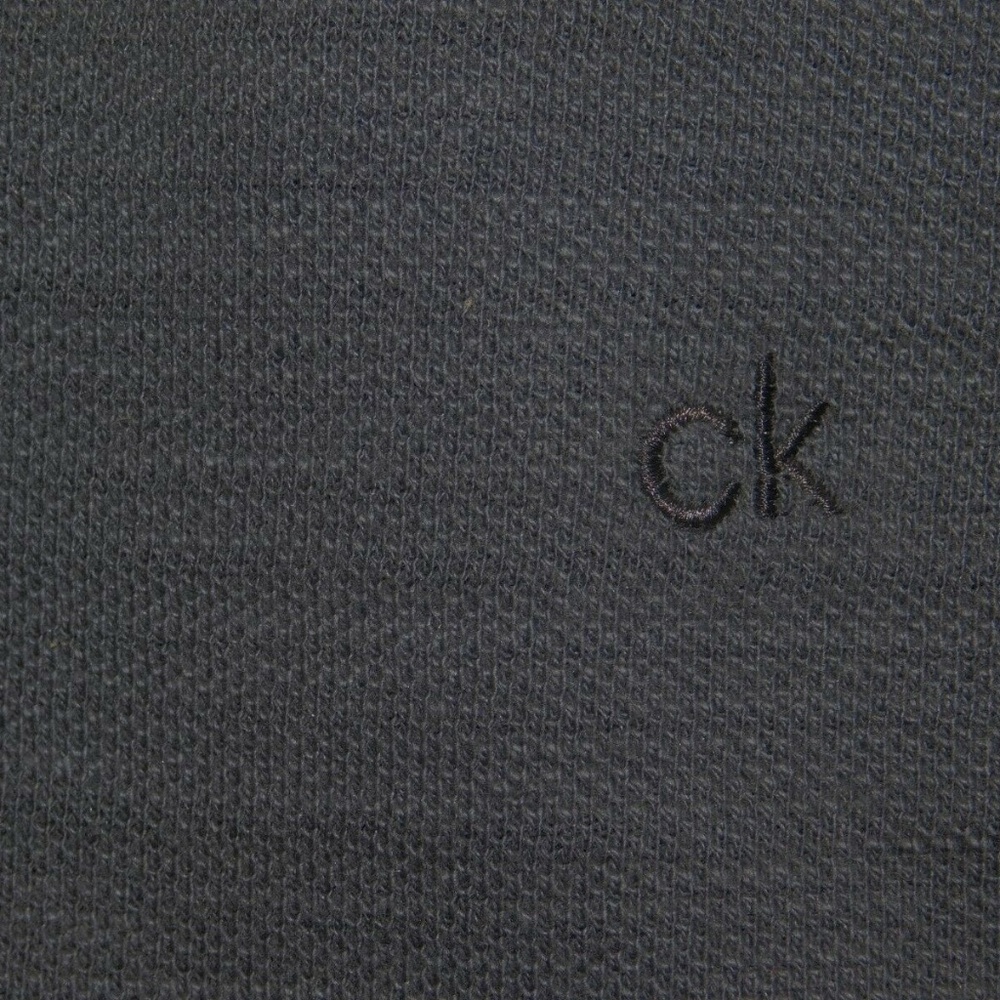 MENS CALVIN KLEIN LIGHTWEIGHT TEXTURED POLO SHIRT - Picture 3 of 3